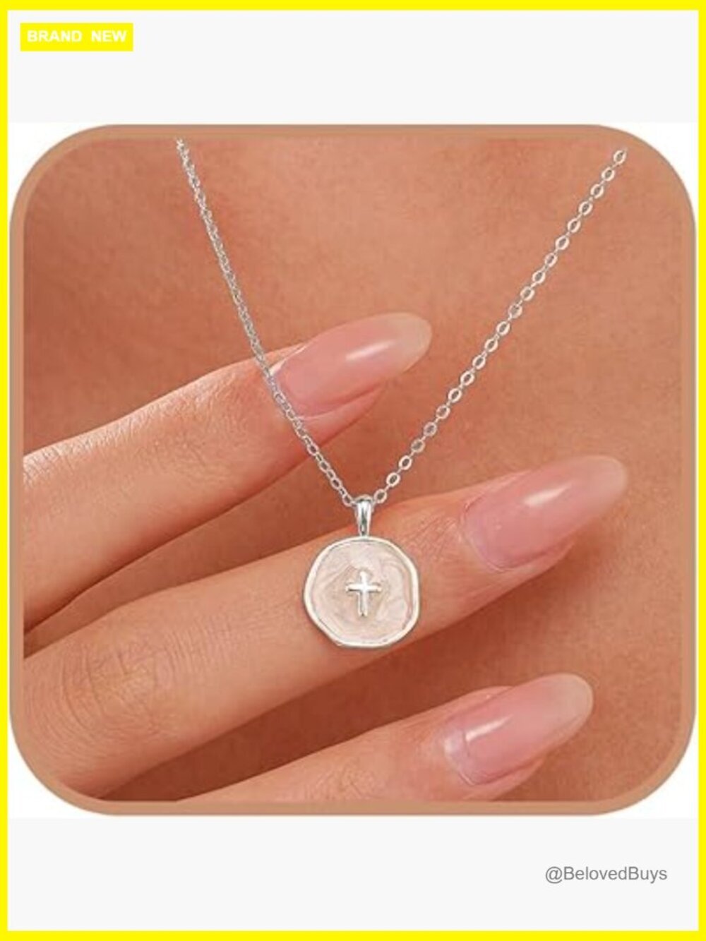Sterling Silver Cross Pendant Necklace Adjustable Length Faith Jewelry Gift
